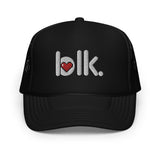 Blk 8 Bit Love Foam trucker hat
